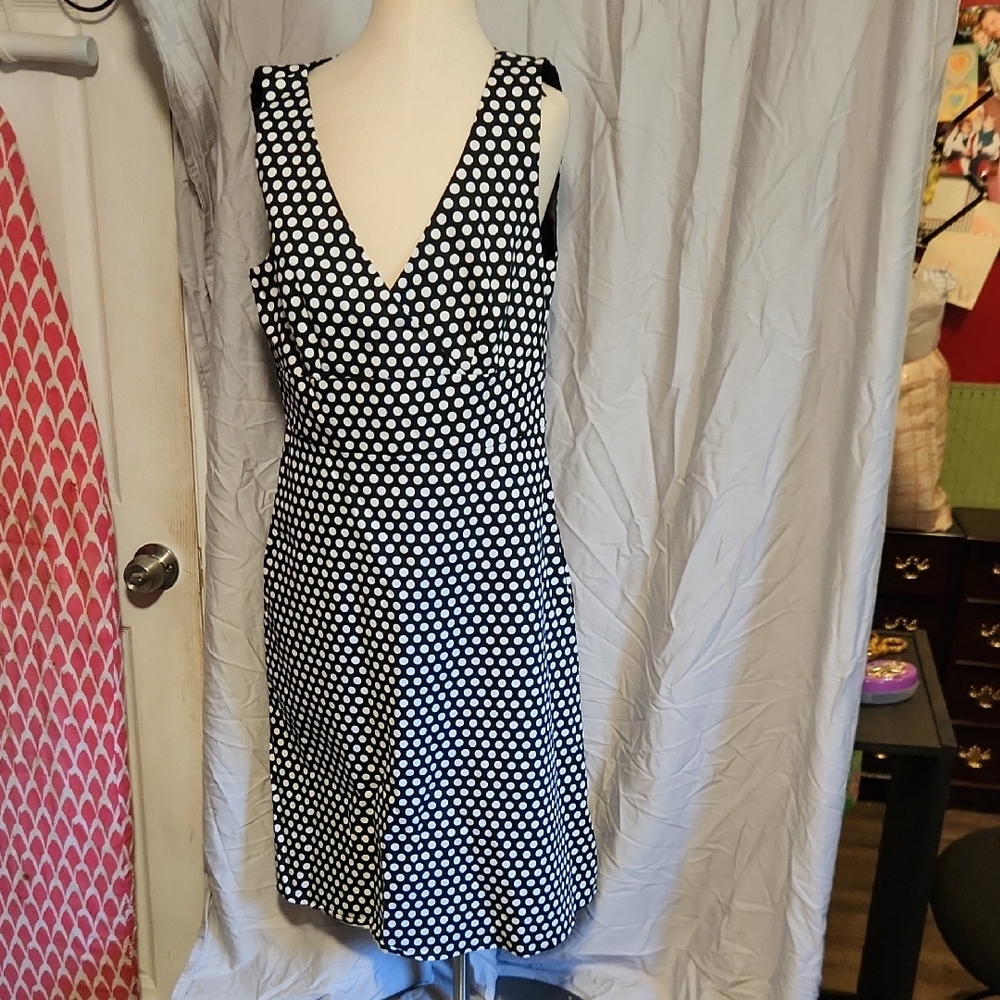 Polka Dot Sleeveless Dress (Spense Brand)